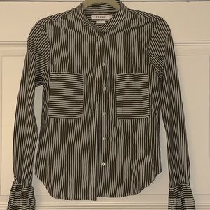 FRAME button down shirt with belle sleeve